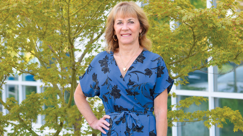 Sacramento District Attorney Jan Scully standing in front of a tree